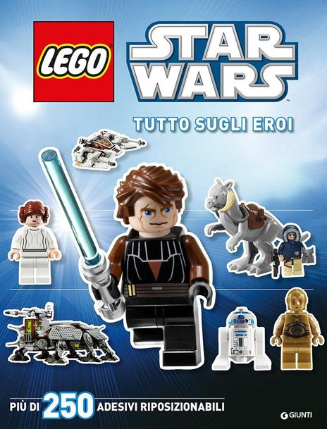 Tutto sugli eroi. Star Wars Lego. Con adesivi - copertina