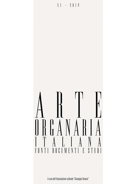 Arte organaria italiana. Fonti documenti e studi. Vol. 11 - copertina