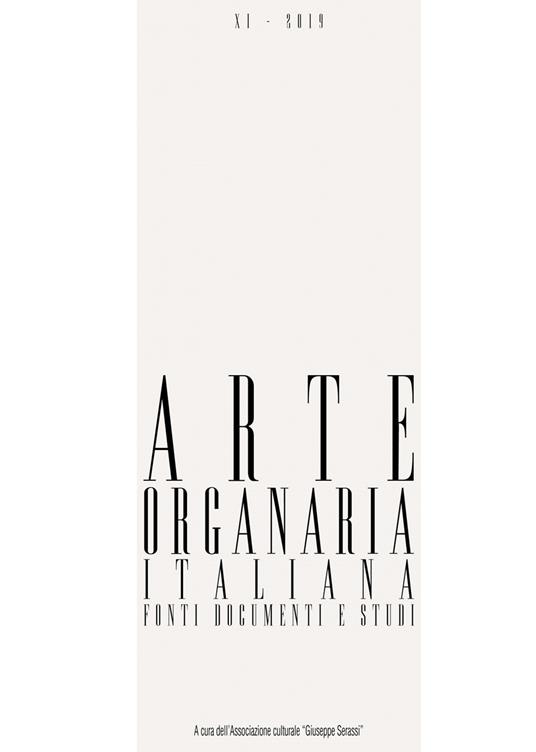 Arte organaria italiana. Fonti documenti e studi. Vol. 11 - copertina