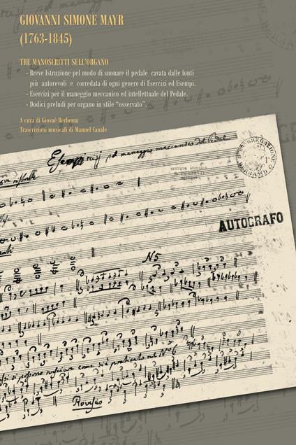 Giovanni Simone Mayr (1763-1845). Con CD-Audio - copertina