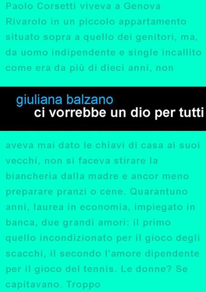 Ci vorrebbe un Dio per tutti - Giuliana Balzano - copertina
