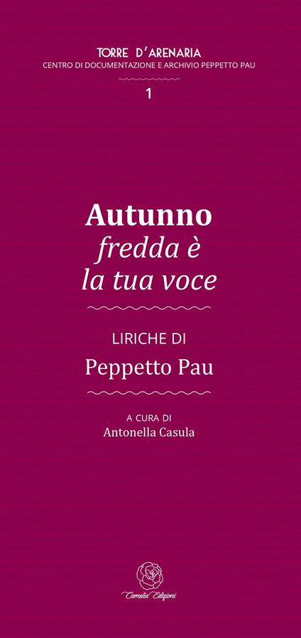 Autunno fredda è la tua voce - Giuseppe Pau - copertina