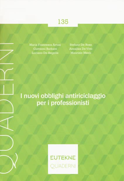 Nuovi obblighi antiriciclaggio per i professionisti - copertina