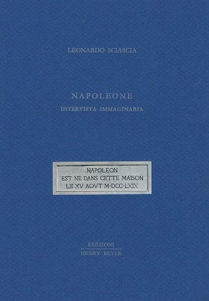 Napoleone. Intervista immaginaria - Leonardo Sciascia - copertina