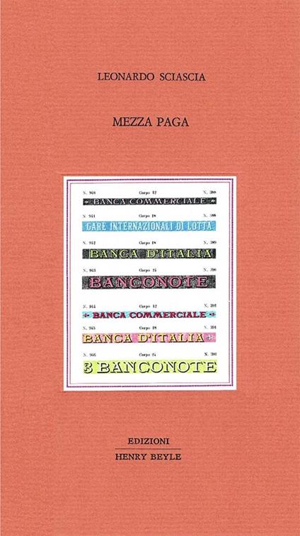 Mezza paga - Leonardo Sciascia - copertina
