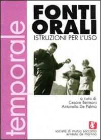 Fonti orali. Istruzioni per l'uso - copertina