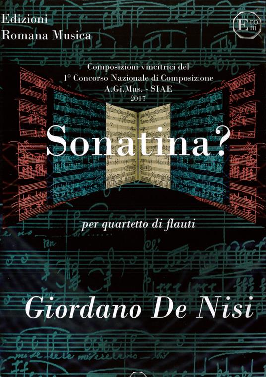 Sonatina? Per quartetto di flauti - Giordano De Nisi - copertina