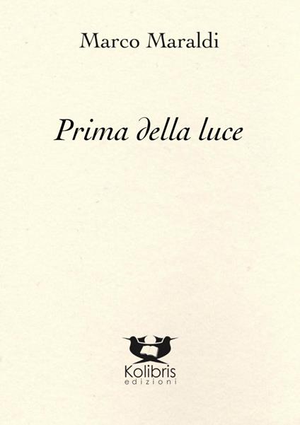 Prima della luce - Marco Maraldi - copertina