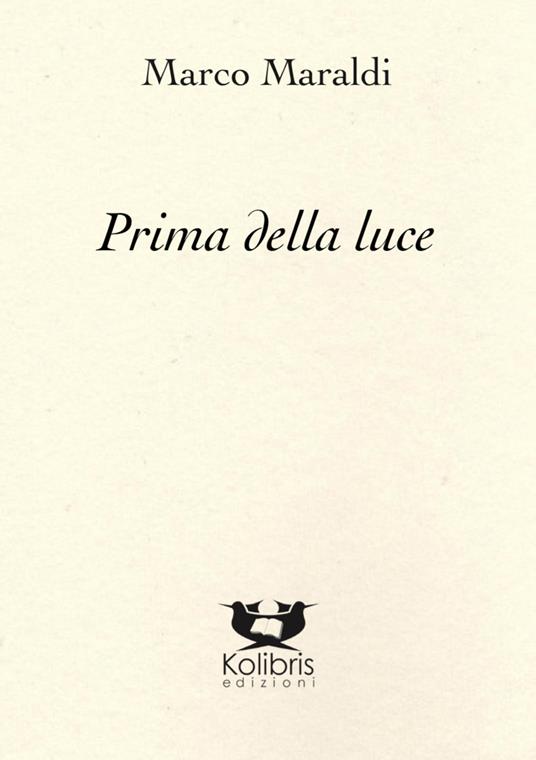 Prima della luce - Marco Maraldi - copertina