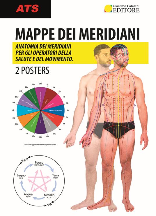 Mappe dei meridiani. Anatomia dei meridiani per gli operatori della salute e del movimento. Con 2 Poster - copertina