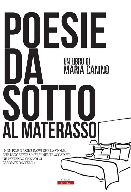 Poesie da sotto al materasso - Maria Canino - copertina