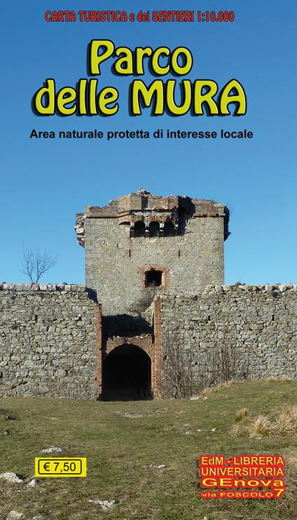 Carta turistica e dei sentieri 1:10.000 parco delle Mura. Area naturale protetta di interesse locale - Stefano Tarantino - copertina