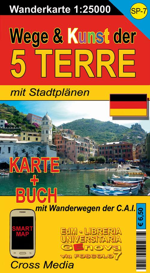 SP 7 Wege & Kunst der Cinque Terre 1:25.000 - copertina