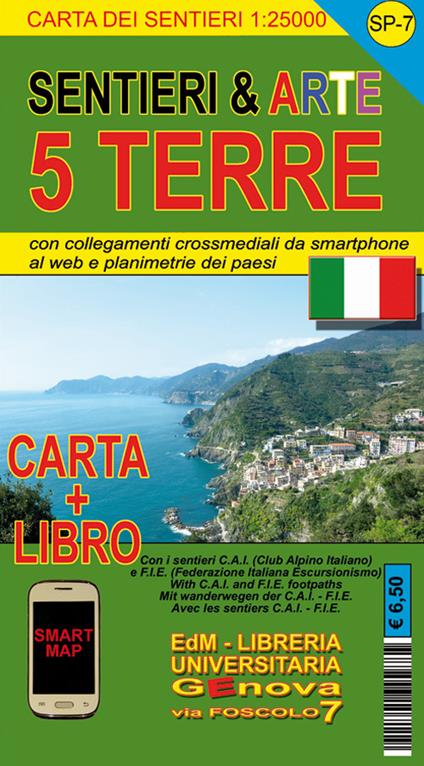 SP 7 sentieri & arte Cinque Terre 1:25.000 - copertina