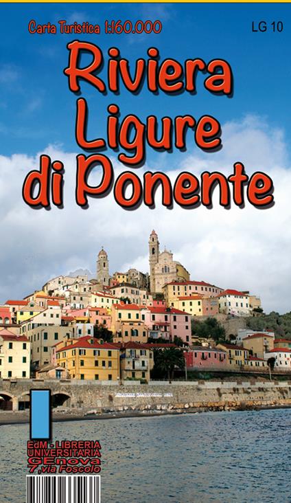Riviera ligure di ponente. Carta turistica 1: 160.000 - copertina