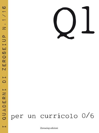 Per un curricolo 0/6 - copertina