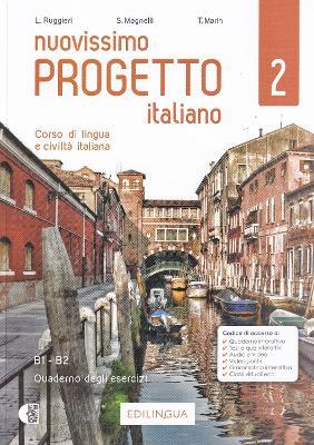Nuovissimo Progetto italiano. Corso di lingua e civiltà italiana. Quaderno degli esercizi. Con CD-Audio. Vol. 2 - Lorenza Ruggieri,Telis Marin,Sandro Magnelli - copertina