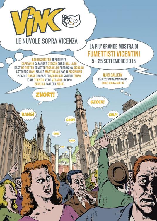 ViNC. Le nuvole sopra Vicenza. Mostra di fumettisti e illustratori vicentini. Ediz. illustrata - copertina