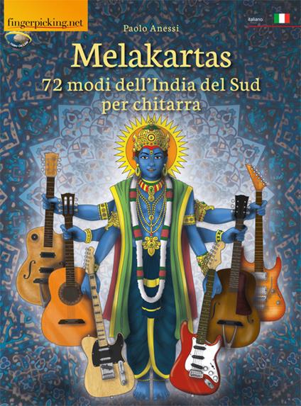 Melakartas. 72 modi dell'India del sud per chitarra - Paolo Anessi - copertina