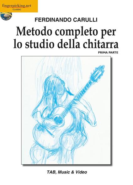Metodo completo per lo studio della chitarra. Vol. 1 - Ferdinando Carulli - copertina