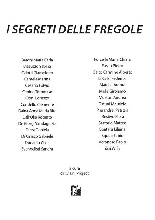 I segreti delle fregole - copertina