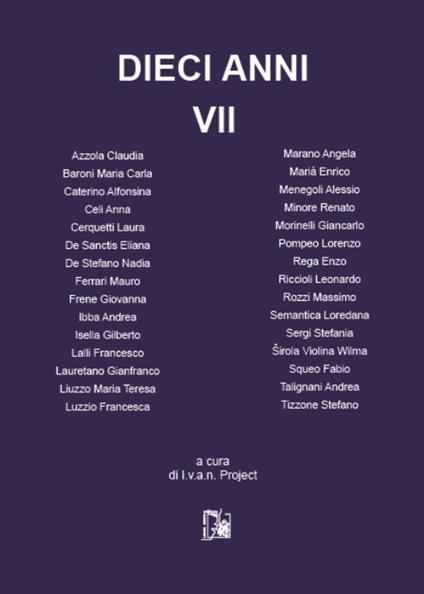 Dieci anni. Vol. 7 - copertina