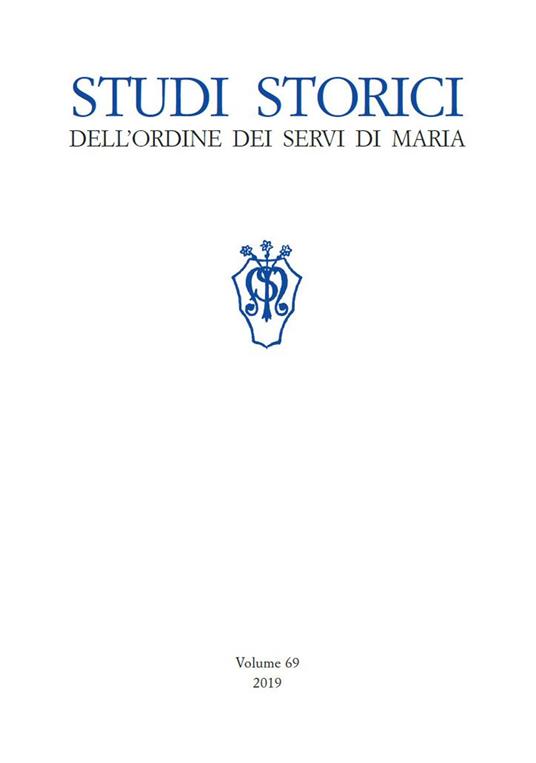 Studi storici dell'Ordine dei Servi di Maria (2019). Vol. 69 - copertina