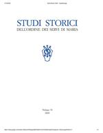 Studi storici dell'Ordine dei Servi di Maria (2020). Vol. 70