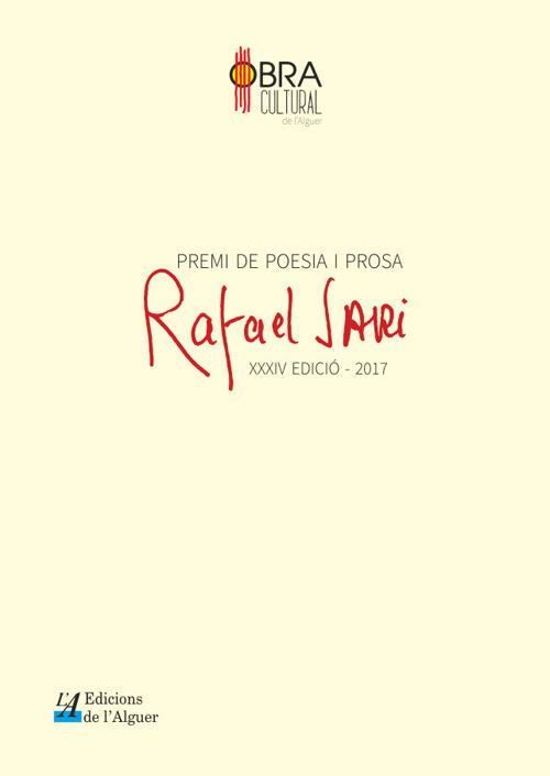 Premi de poesia i prosa «Rafael Sari». 34ª edició 2017 - copertina