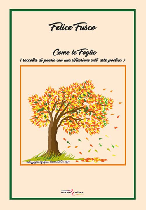 Come le foglie (raccolta di poesie con una riflessione sull'arte poetica) - Felice Fusco - copertina