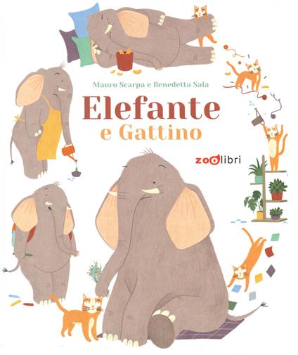 Elefante e gattino. Ediz. a colori - Mauro Scarpa - copertina