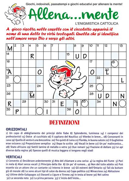 Allenamente. Enigmistica cattolica - copertina