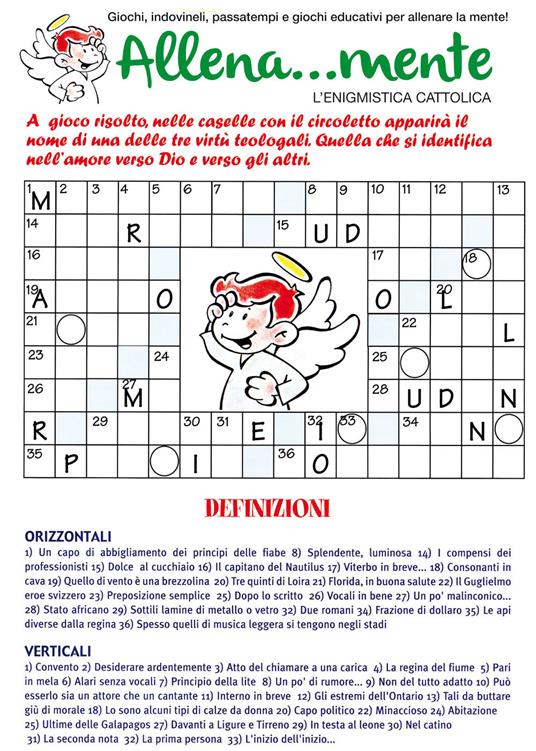 Allenamente. Enigmistica cattolica - copertina