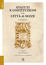 Statuti e costituzioni della città di Sezze. 12 novembre 1547