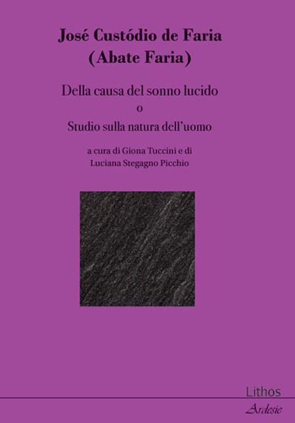 Della causa del sonno lucido o Studio sulla natura dell'uomo - José Custódio de Faria - copertina