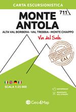 Monte Antola. Alta Val Borbera, Val Trebbia, Monte Chiappo. Carta escursionistica 1:25.000
