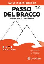Passo del Bracco - Sestri Levante - Moneglia. Carta escursionistica 1:25.000