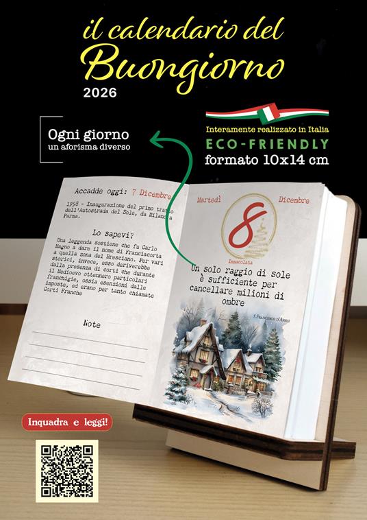 Calendario letterario del buongiorno 2026 - copertina