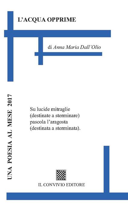 L' acqua opprime - Anna Maria Dall'Olio - copertina