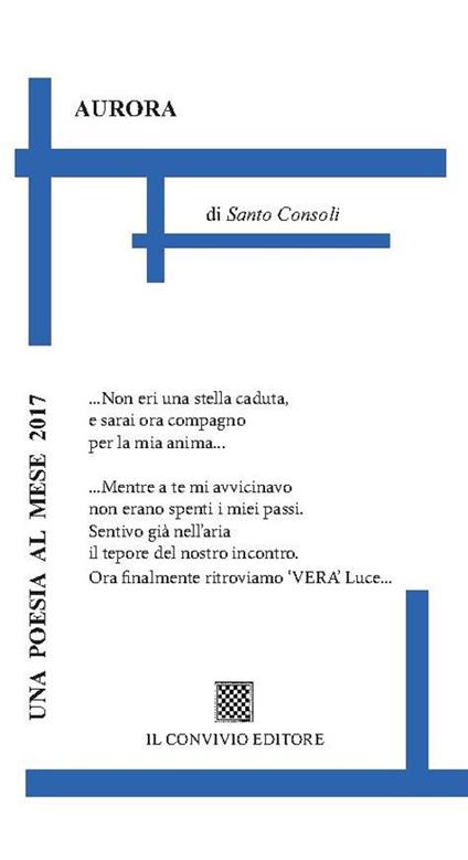 Aurora - Santo Consoli - copertina
