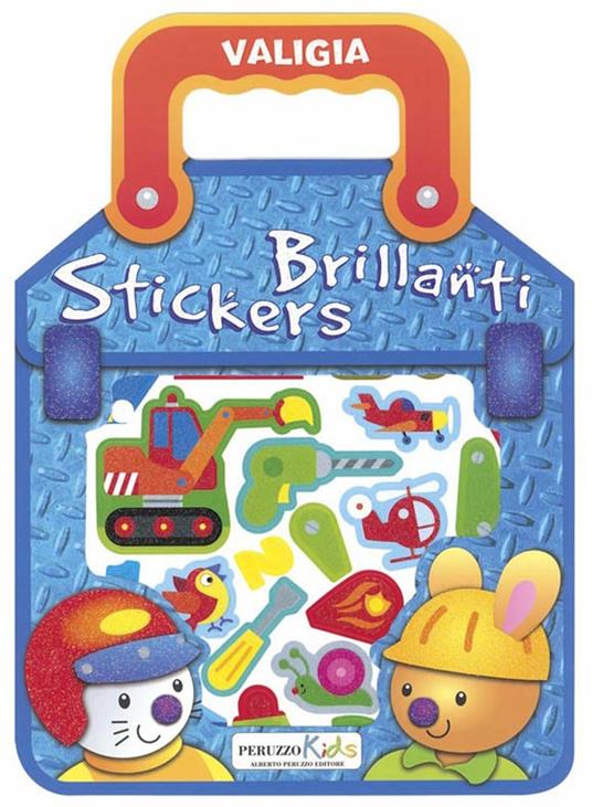 Valigia brillanti. Stacca e attacca. Ediz. illustrata. Con Adesivi - copertina