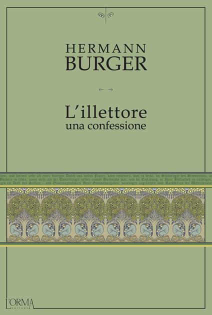 L' illettore. Una confessione - Hermann Bürger - copertina