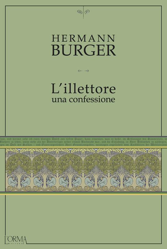 L' illettore. Una confessione - Hermann Bürger - copertina