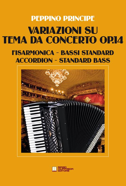 Variazioni su tema da concerto op.14. Fisarmonica a bassi standard. Spartito - Peppino Principe - copertina