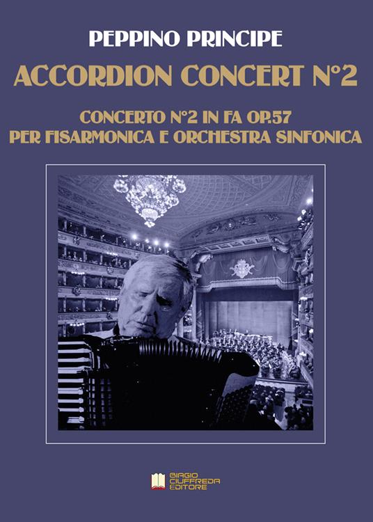 Accordion concert no. 2. Per fisarmonica e orchestra. Partitura - Peppino Principe - copertina