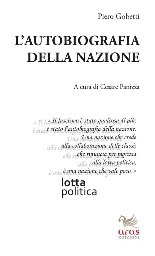 L'autobiografia della nazione - Piero Gobetti - copertina