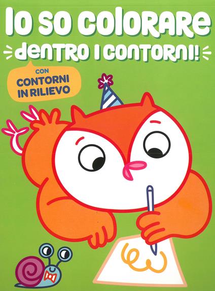 Io so colorare dentro i contorni. Gufo - copertina