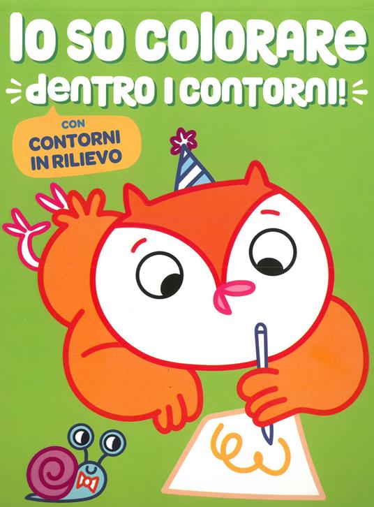 Io so colorare dentro i contorni. Gufo - copertina