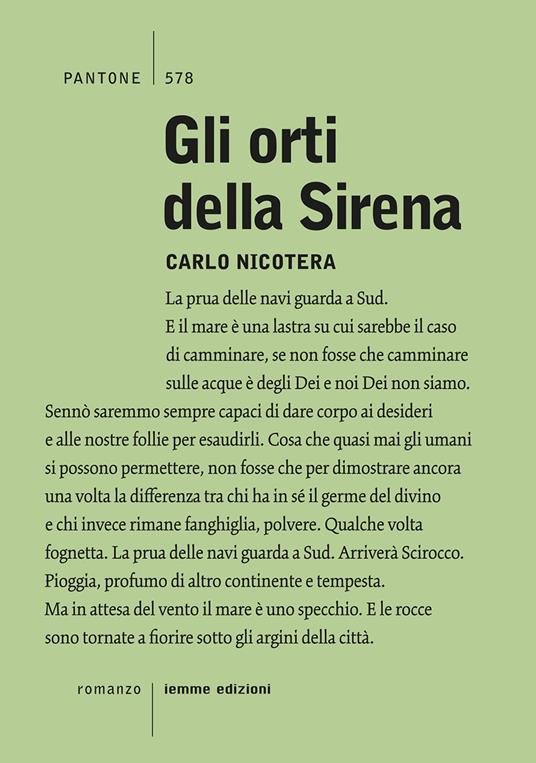 Gli orti della Sirena - Carlo Nicotera - copertina