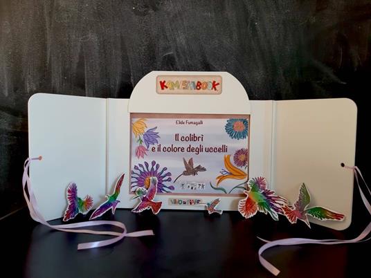 Il colibrì e il colore degli uccelli. Testo in simboli. Kamishibai. Ediz. illustrata. Con audiolibro - Elide Fumagalli - copertina